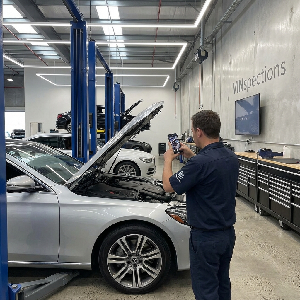 Mecánico usando VINspections